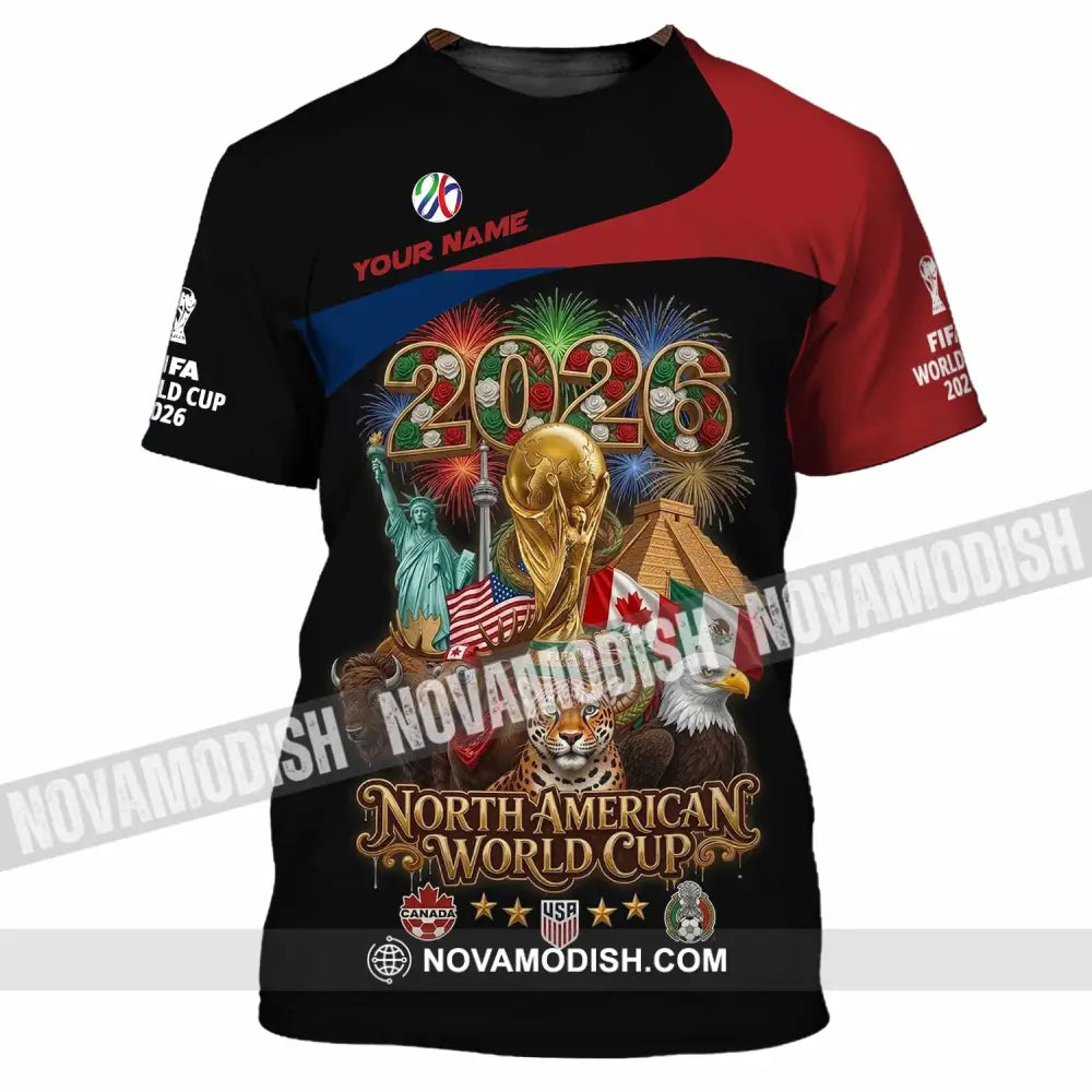Unisex Shirt - Custom World Cup 2026 3D Shirt - T-Shirt / S - T-shirt