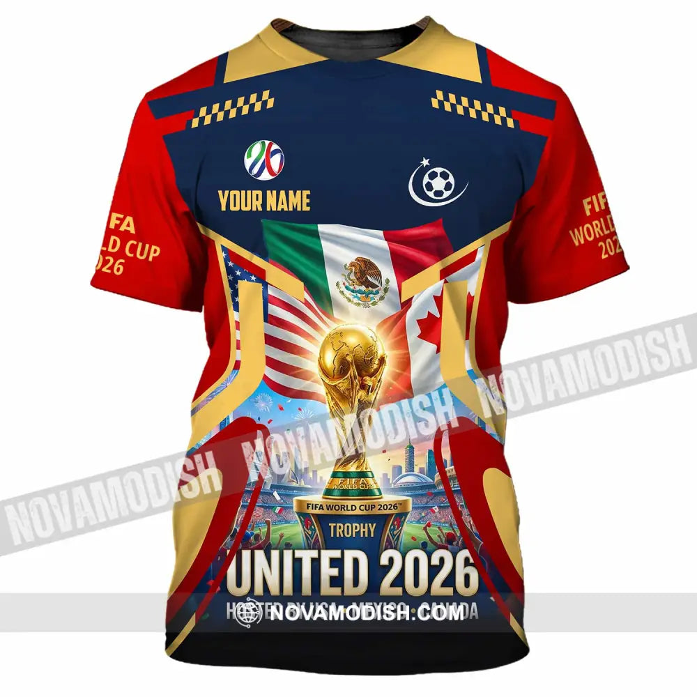 Unisex Shirt - Custom World Cup 2026 3D Shirt - T-Shirt / S - T-shirt