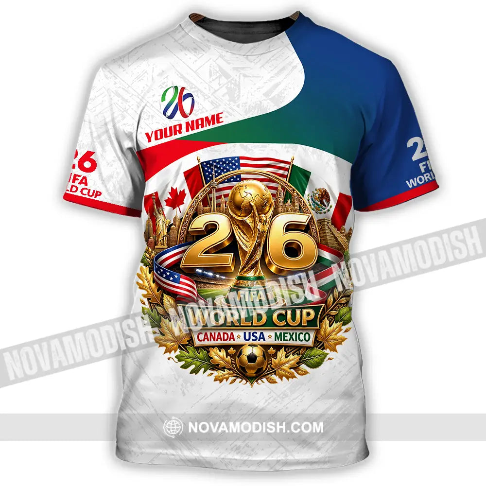 Unisex Shirt - Custom World Cup 2026 3D Shirt - T-Shirt / S - T-shirt