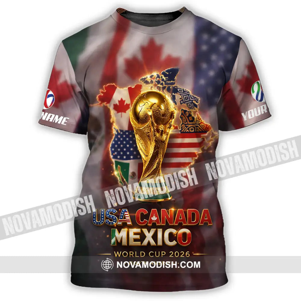 Unisex Shirt - Custom World Cup 2026 3D Shirt T-Shirt / S T-shirt