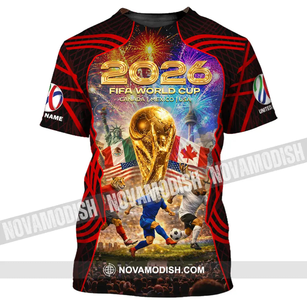 Unisex Shirt - Custom World Cup 2026 3D Shirt T-Shirt / S T-shirt