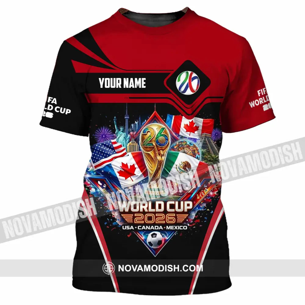 Unisex Shirt - Custom World Cup 2026 3D Shirt T-Shirt / S T-shirt