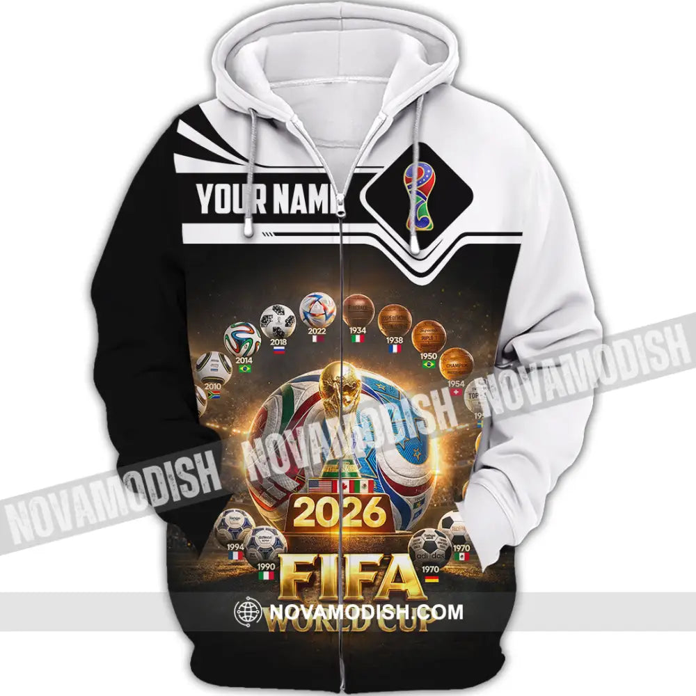 Unisex Shirt - Custom World Cup 2026 3D Shirt - Zipper Hoodie / S - T-shirt