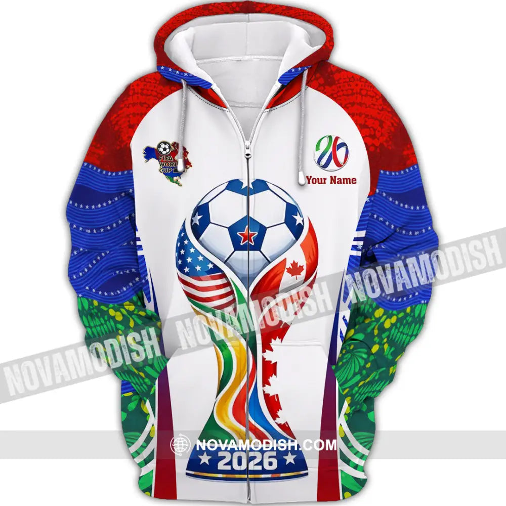 Unisex Shirt - Custom World Cup 2026 3D Shirt - Zipper Hoodie / S - T-shirt