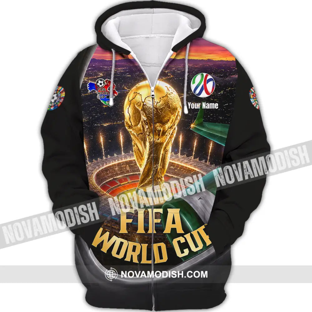 Unisex Shirt - Custom World Cup 2026 3D Shirt - Zipper Hoodie / S - T-shirt