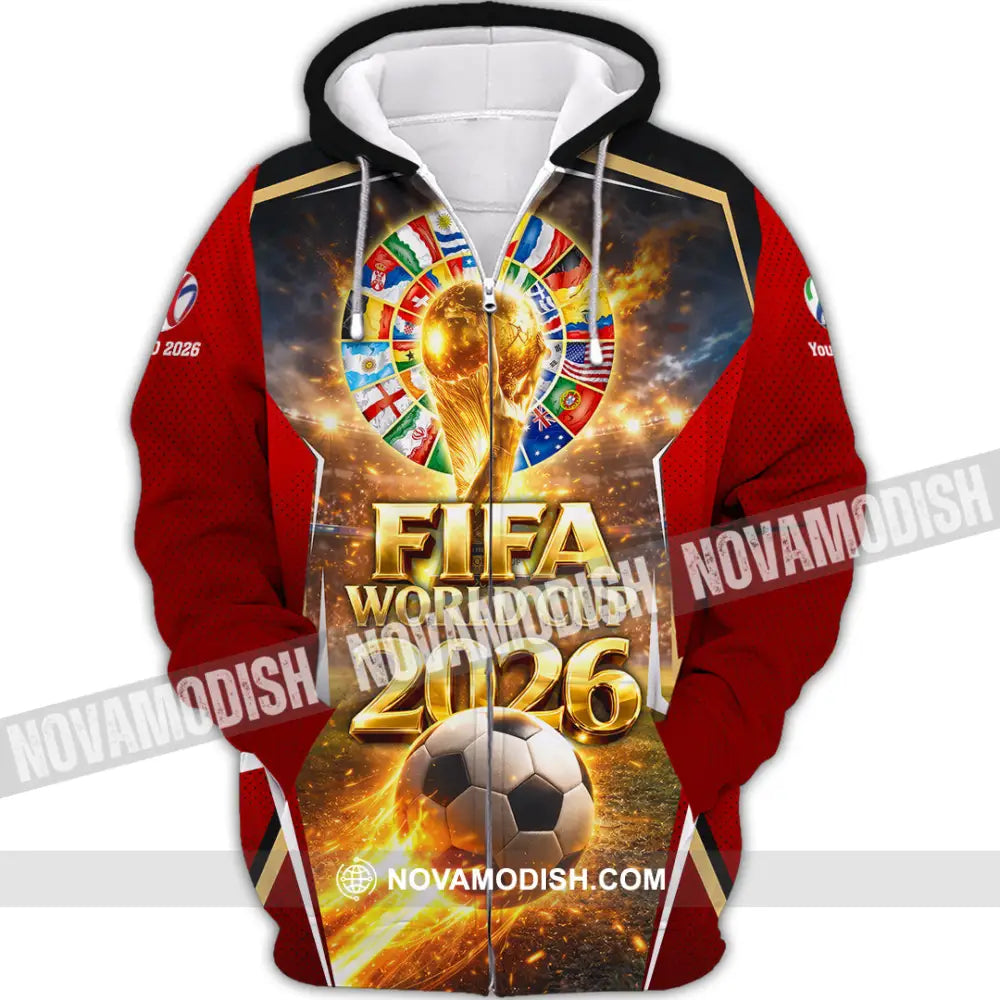 Unisex Shirt - Custom World Cup 2026 3D Shirt - Zipper Hoodie / S - T-shirt