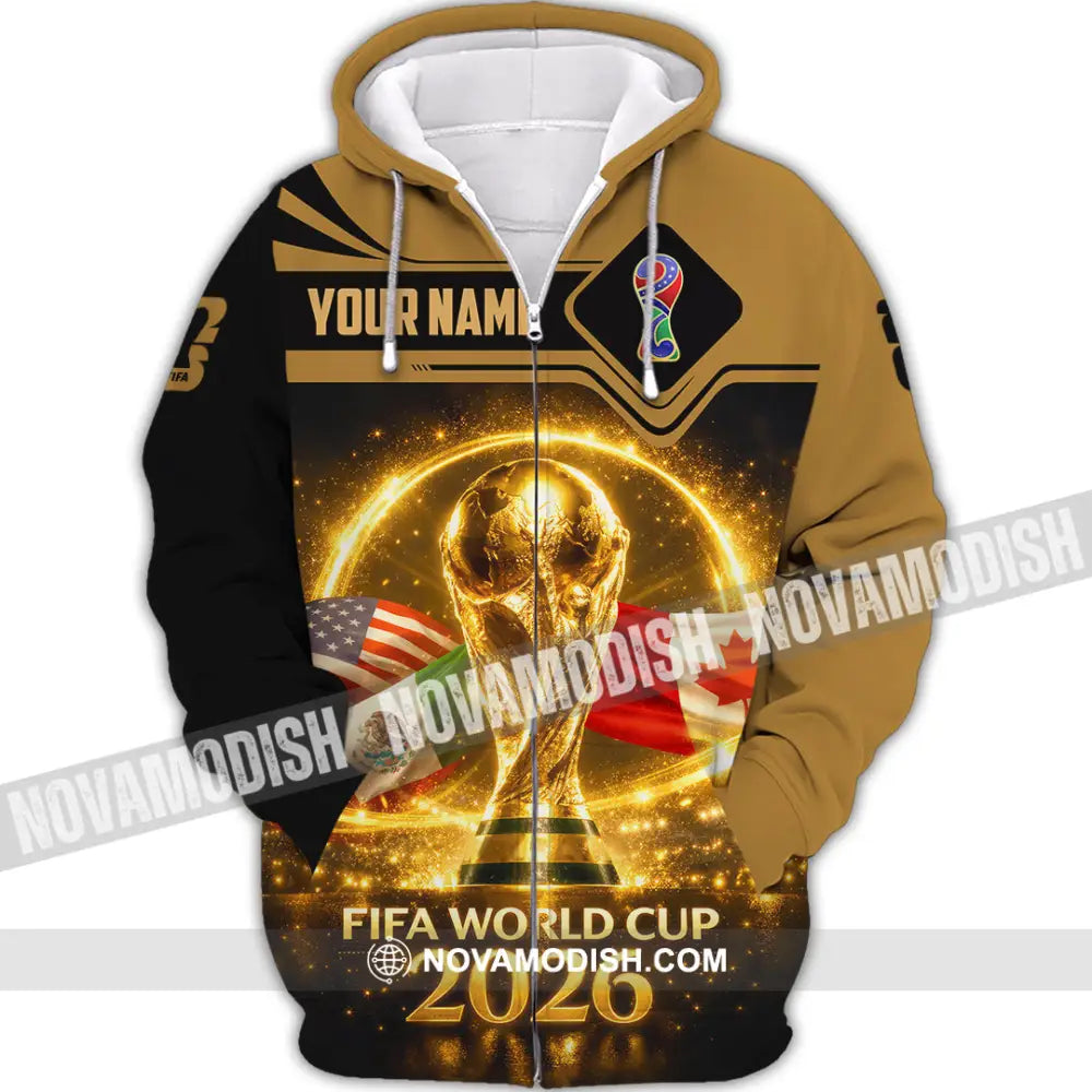 Unisex Shirt - Custom World Cup 2026 3D Shirt - Zipper Hoodie / S - T-shirt