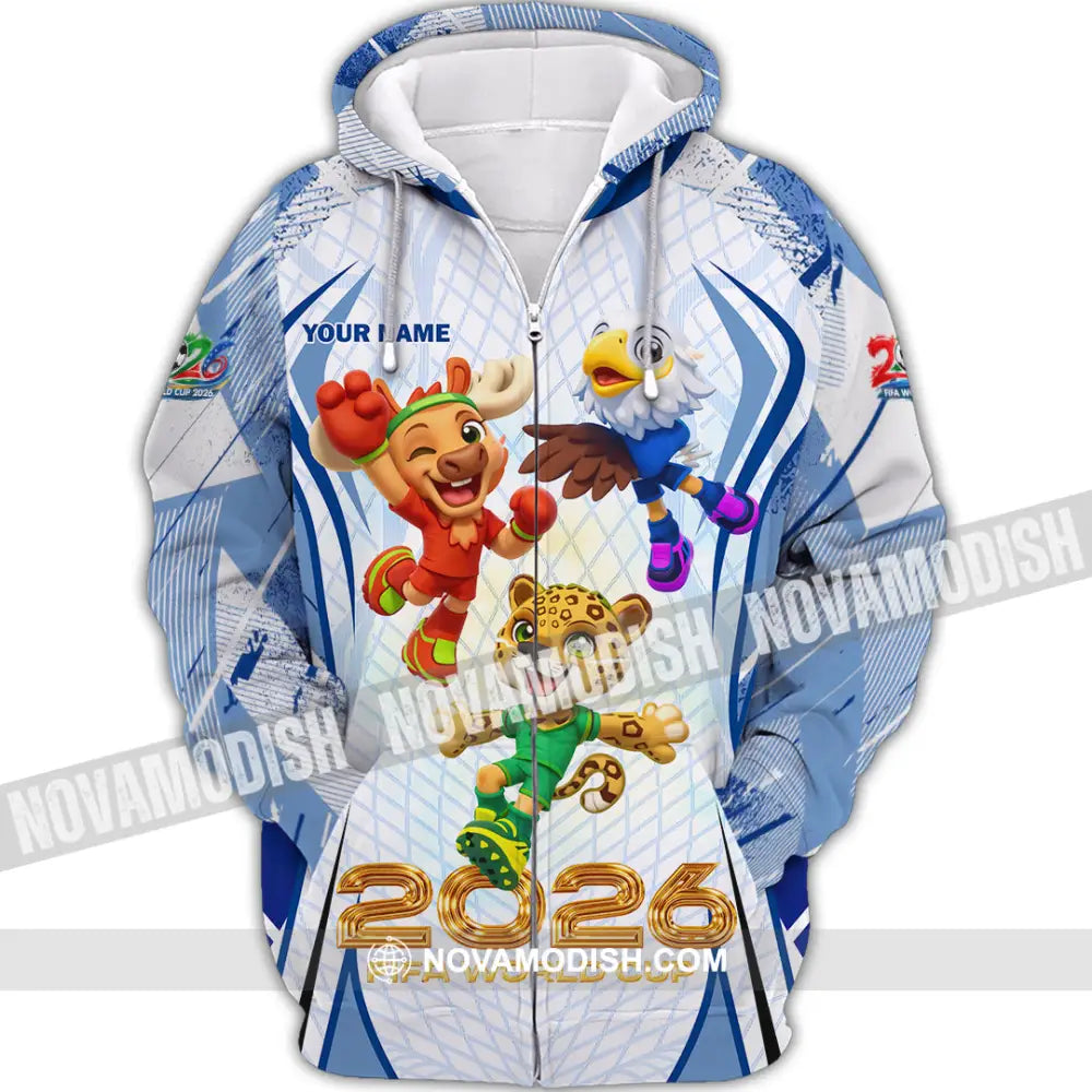 Unisex Shirt - Custom World Cup 2026 3D Shirt Zipper Hoodie / S T-shirt