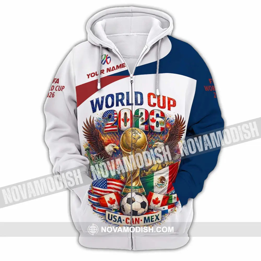 Unisex Shirt - Custom World Cup 2026 3D Shirt - Zipper Hoodie / S - T-shirt
