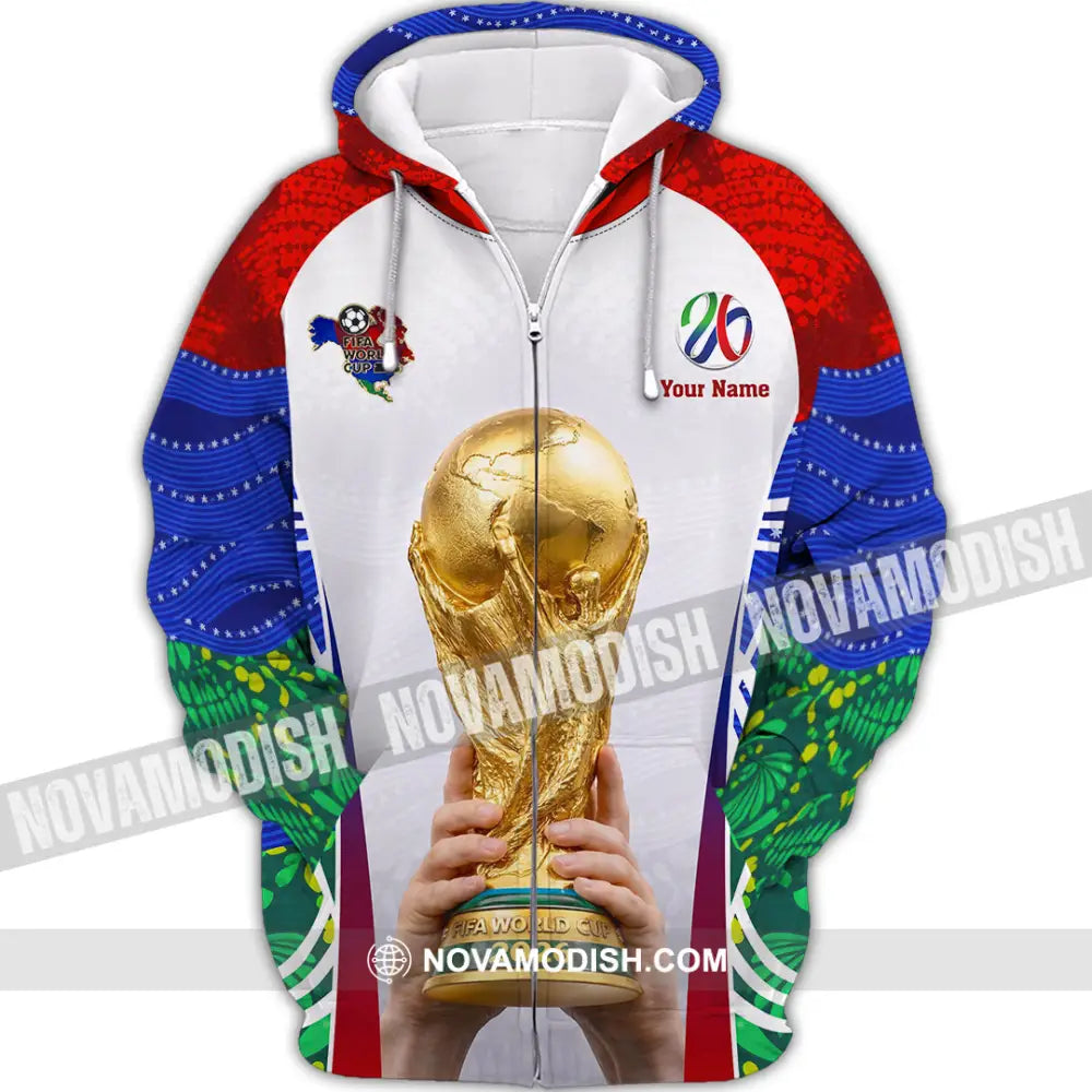 Unisex Shirt - Custom World Cup 2026 3D Shirt - Zipper Hoodie / S - T-shirt