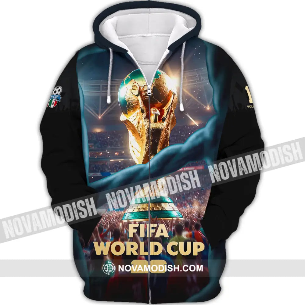 Unisex Shirt - Custom World Cup 2026 3D Shirt Zipper Hoodie / S T-shirt