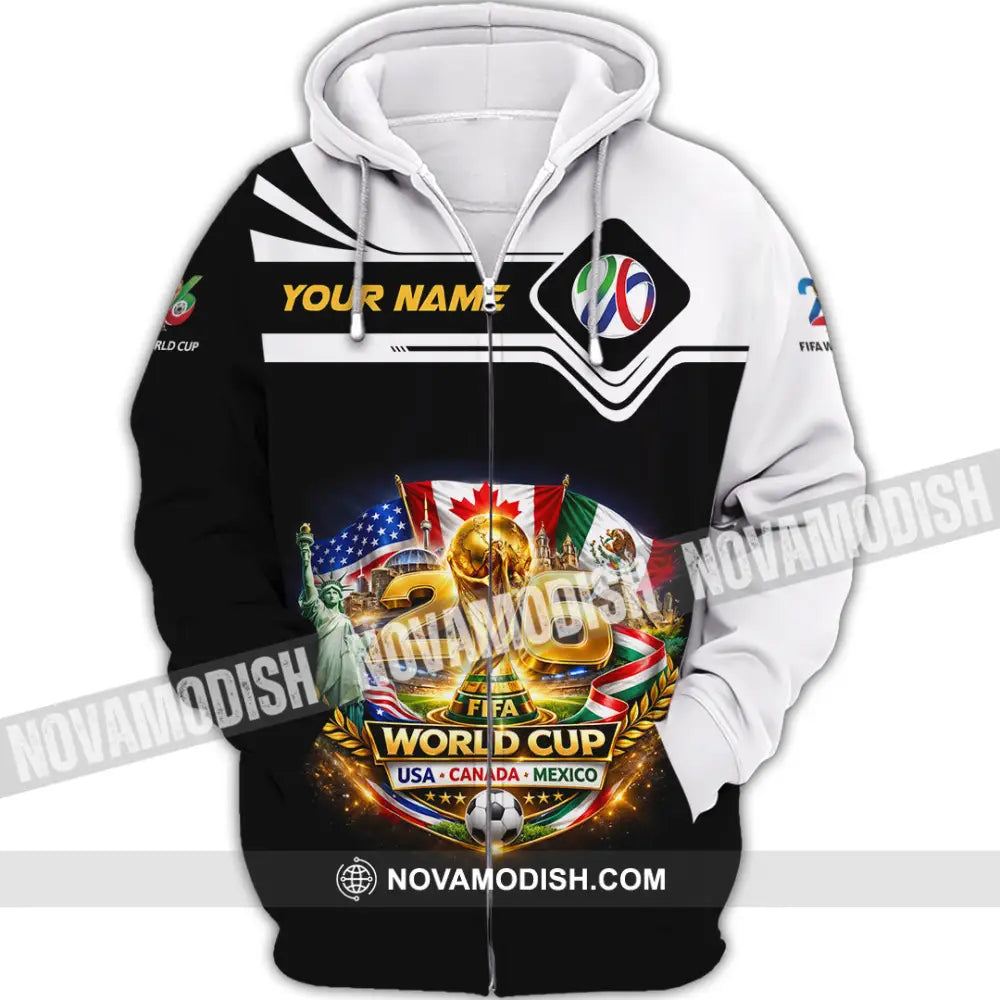 Unisex Shirt - Custom World Cup 2026 3D Shirt - Zipper Hoodie / S - T-shirt
