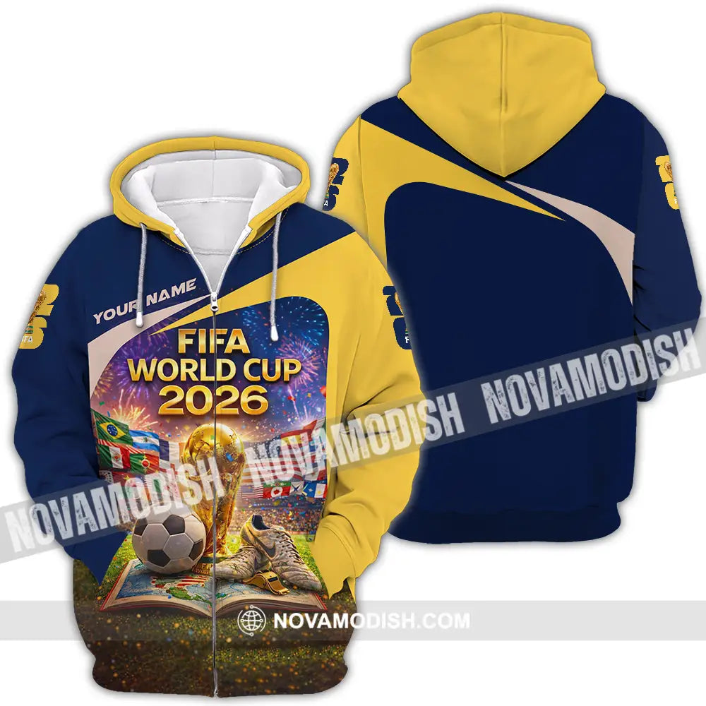 Unisex Shirt - Custom World Cup 2026 3D Shirt Zipper Hoodie / S T-shirt
