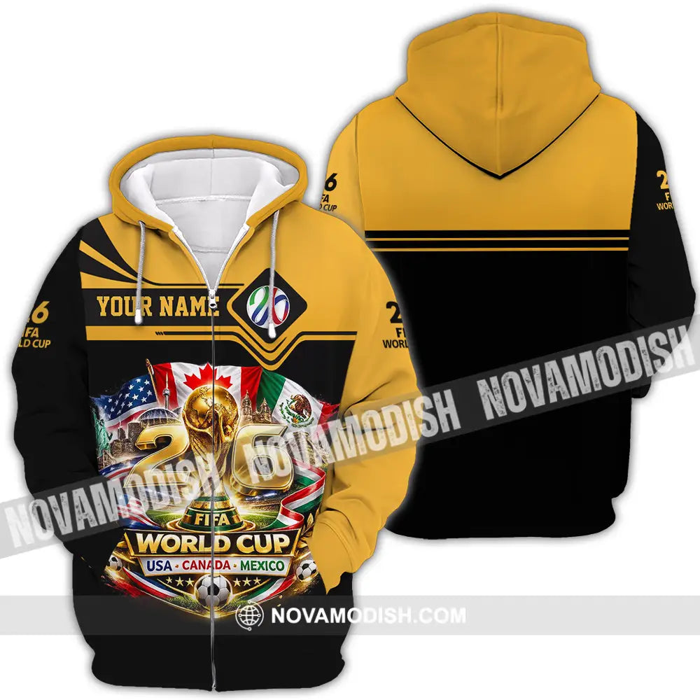 Unisex Shirt - Custom World Cup 2026 3D Shirt - Zipper Hoodie / S - T-shirt