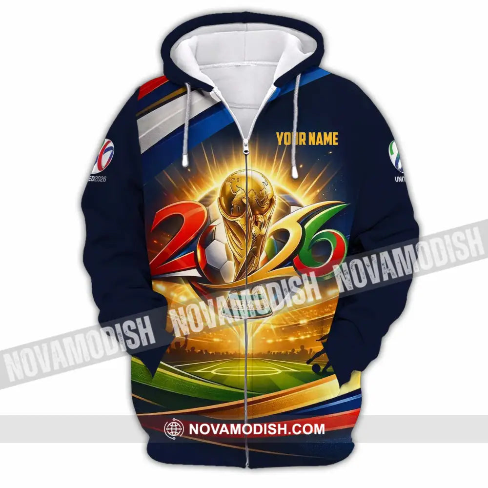 Unisex Shirt - Custom World Cup 2026 3D Shirt - Zipper Hoodie / S - T-shirt