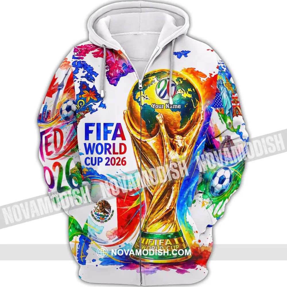 Unisex Shirt - Custom World Cup 2026 3D Shirt - Zipper Hoodie / S - T-shirt