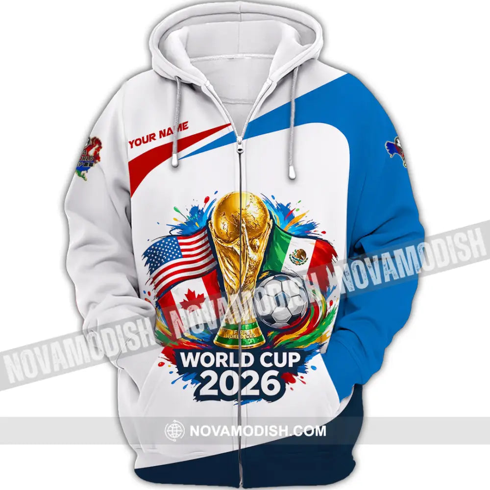 Unisex Shirt - Custom World Cup 2026 3D Shirt - Zipper Hoodie / S - T-shirt