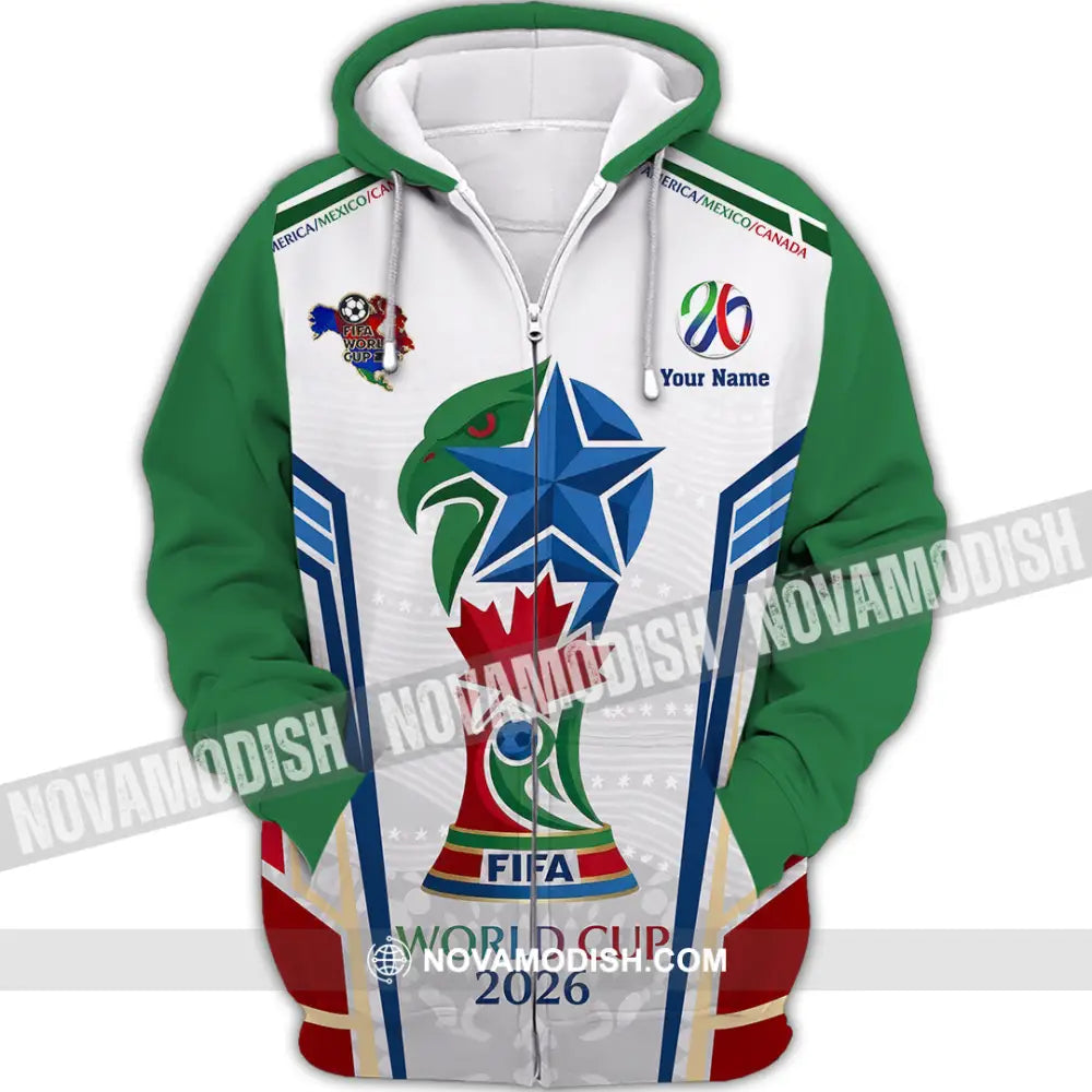 Unisex Shirt - Custom World Cup 2026 3D Shirt - Zipper Hoodie / S - T-shirt
