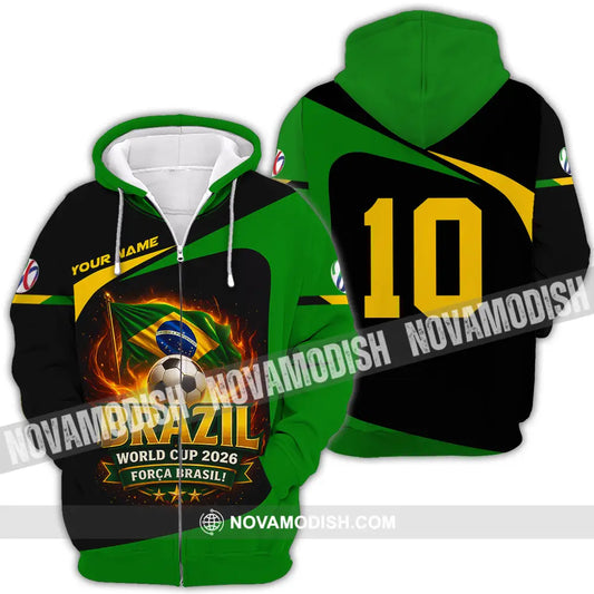 Unisex Shirt - Custom World Cup 2026 3D Shirt Zipper Hoodie / S T-shirt