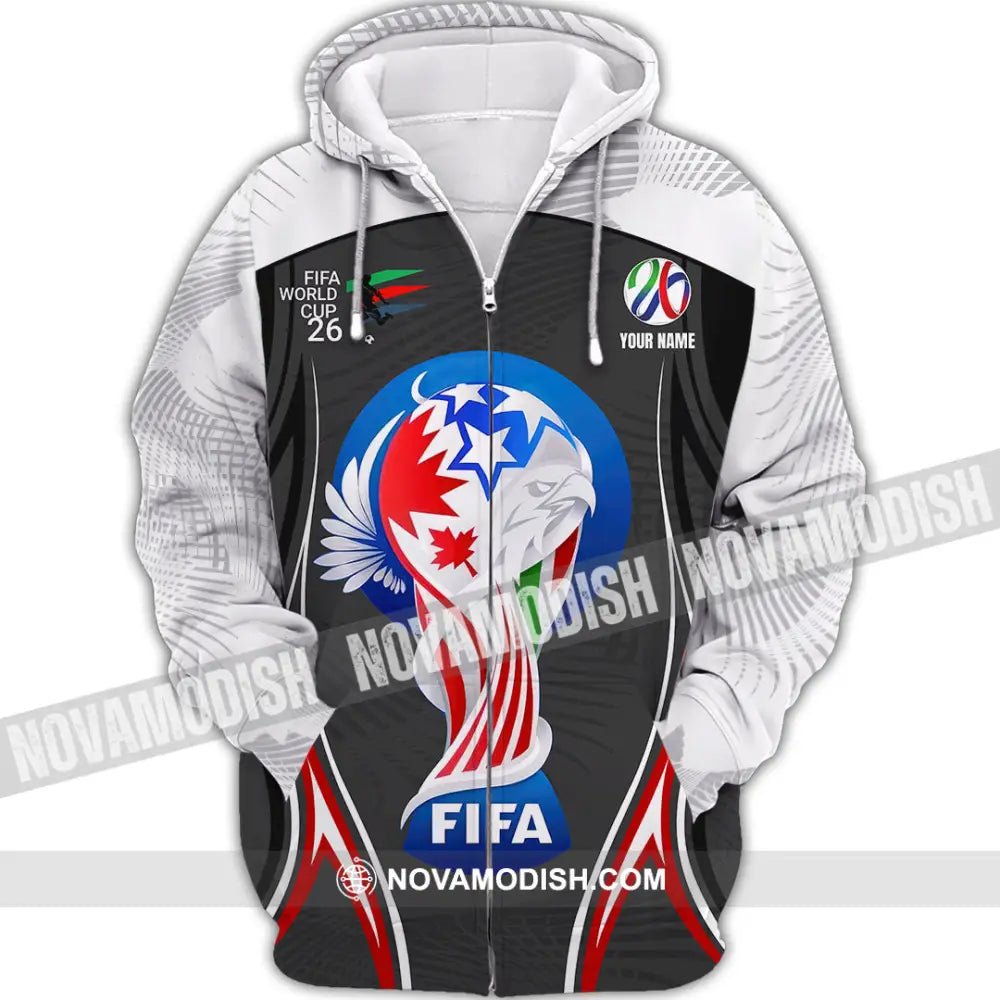 Unisex Shirt - Custom World Cup 2026 3D Shirt Zipper Hoodie / S T-shirt