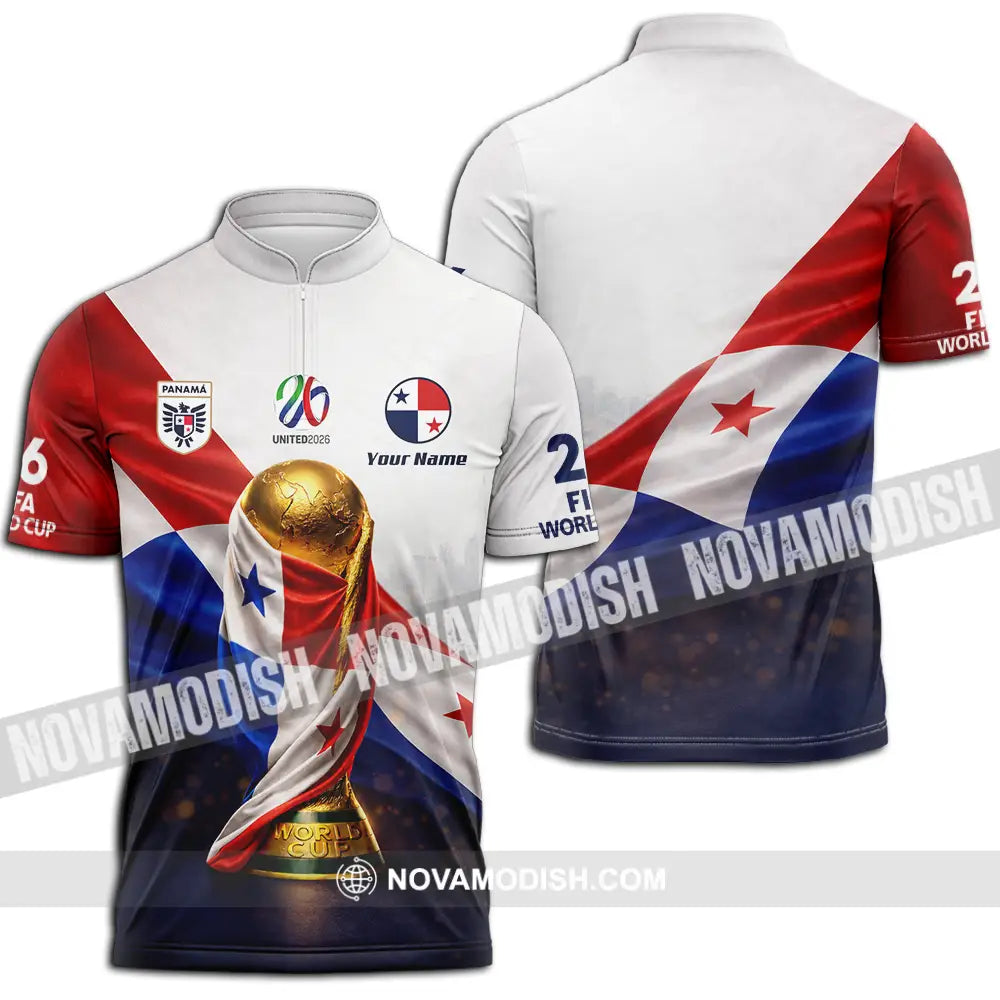 Unisex Shirt - Custom World Cup 2026 3D Shirt - Zipper Polo Shirt / S - T-shirt