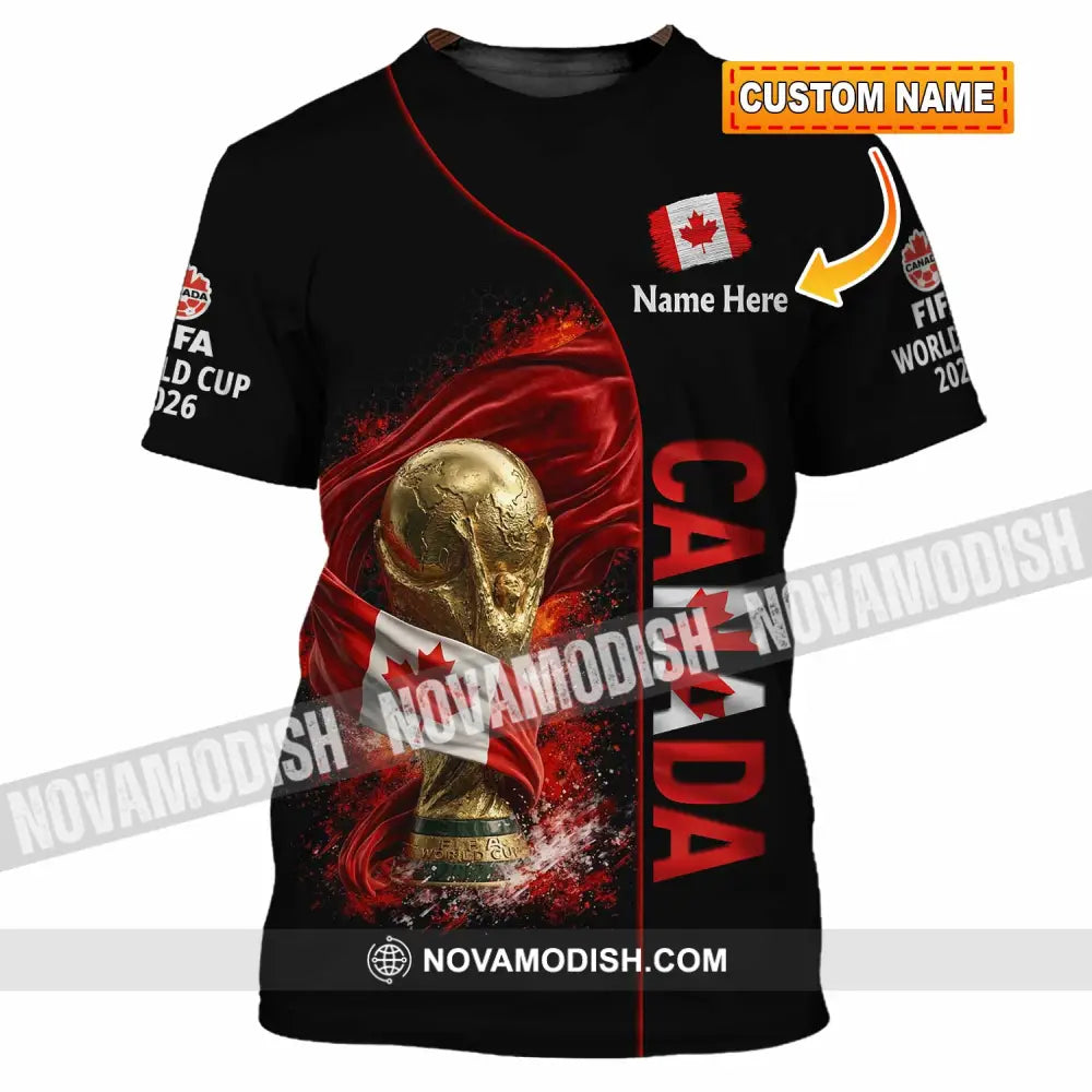 Unisex Shirt - Custom World Cup 2026 Canada 3D Shirt T-shirt