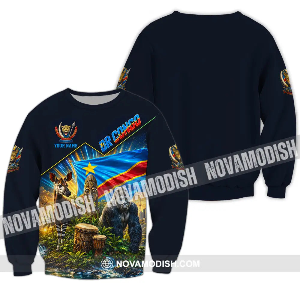 Unisex Shirt - Custom World Cup 2026 Dr Congo Shirt - Long Sleeve / S - T-shirt