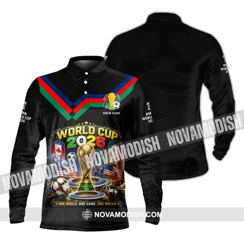 Unisex Shirt - Custom World Cup 2026 Shirt - Long Sleeve Polo / S - T-shirt