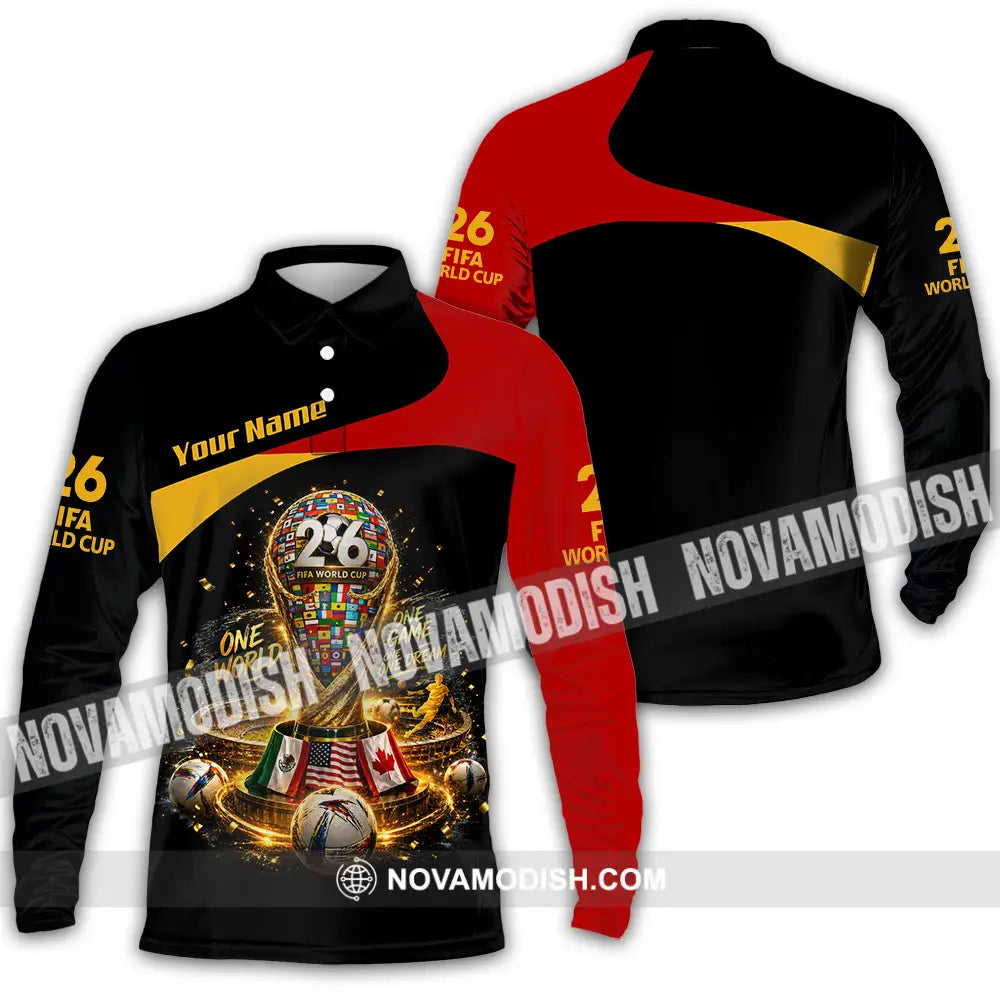 Unisex Shirt - Custom World Cup 2026 Shirt - Long Sleeve Polo / S - T-shirt