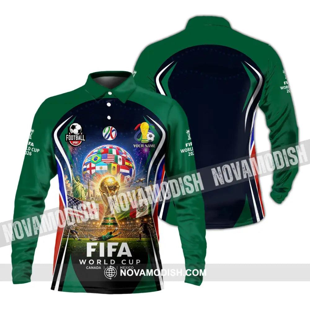 Unisex Shirt - Custom World Cup 2026 Shirt - Long Sleeve Polo / S - T-shirt