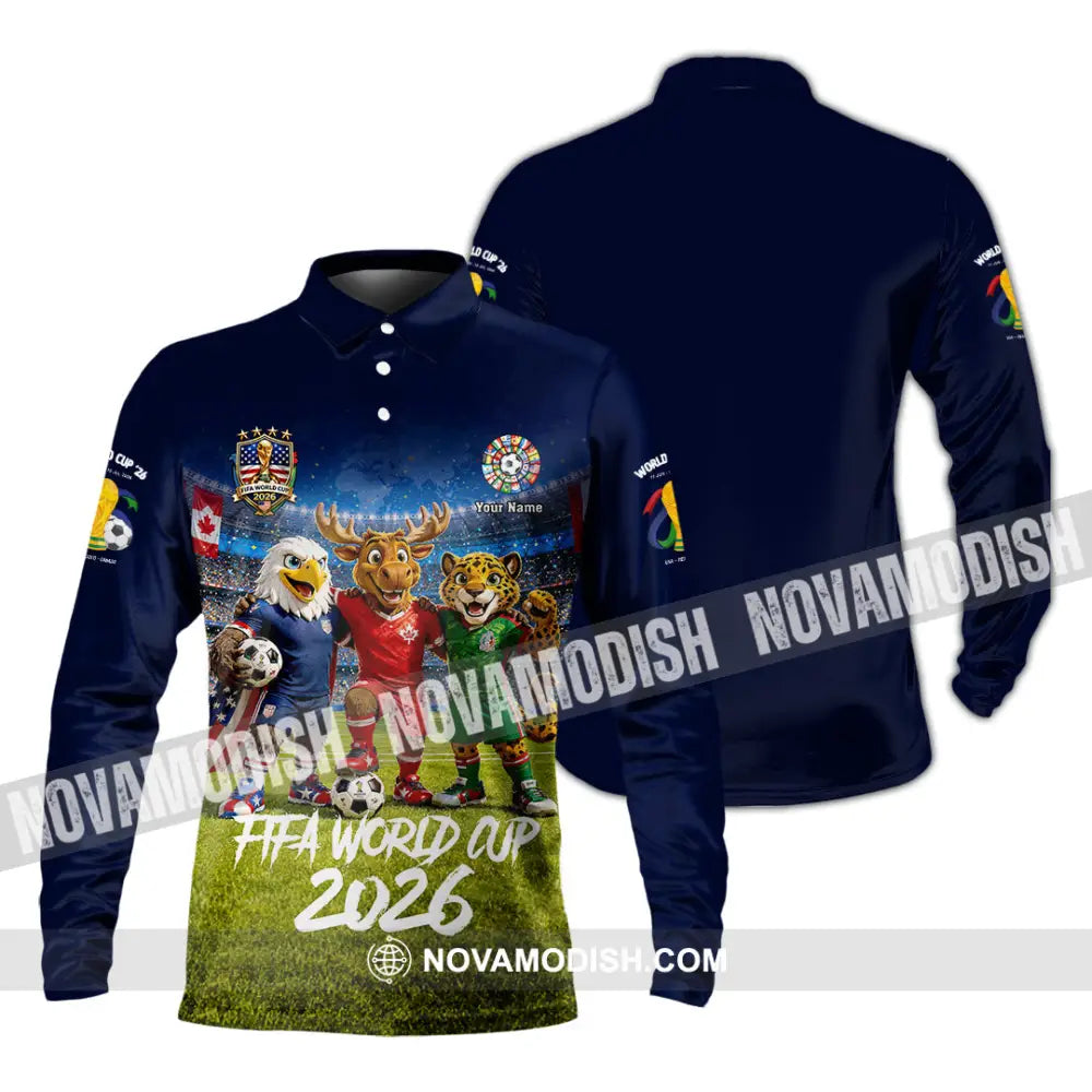 Unisex Shirt - Custom World Cup 2026 Shirt - Long Sleeve Polo / S - T-shirt