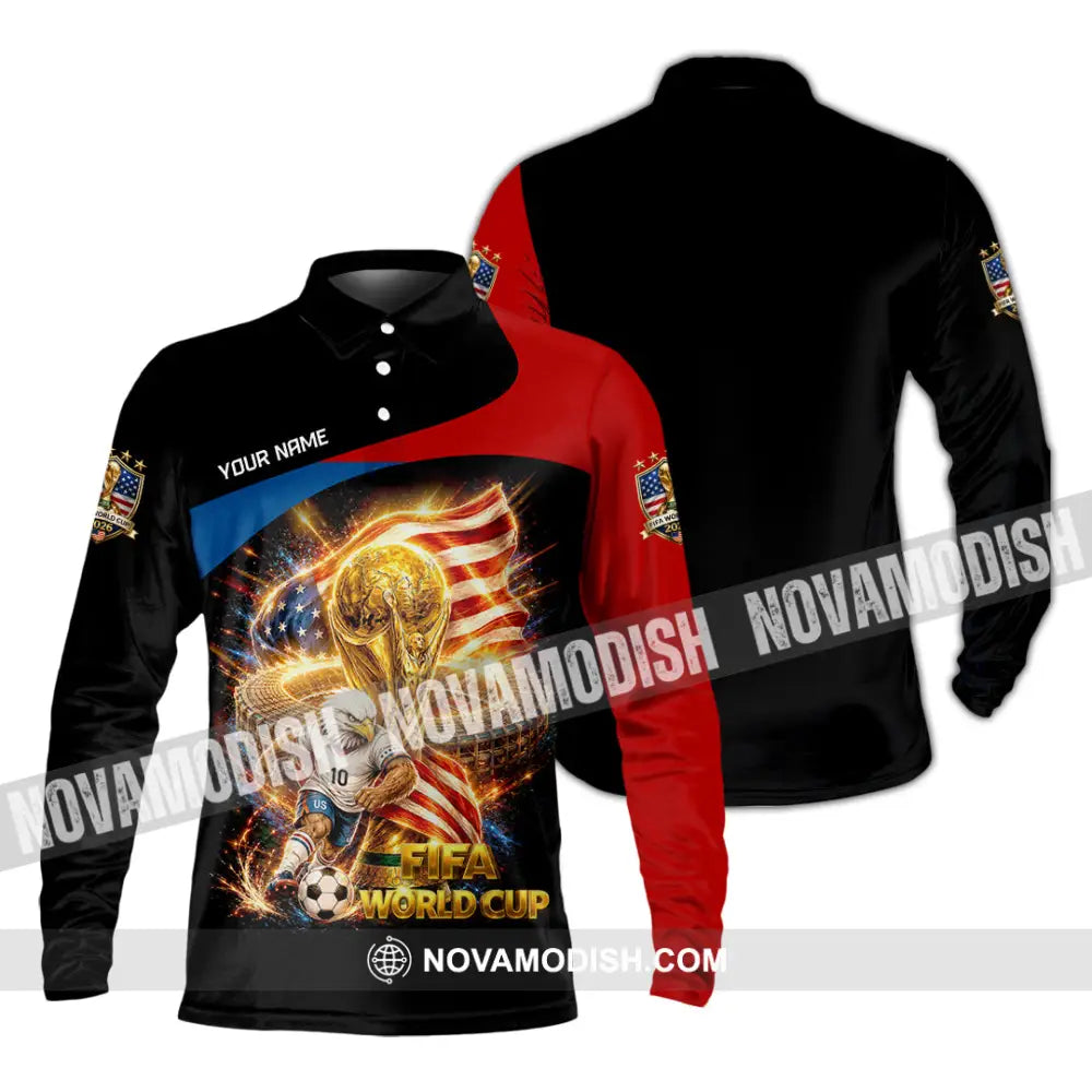Unisex Shirt - Custom World Cup 2026 Shirt - Long Sleeve Polo / S - T-shirt