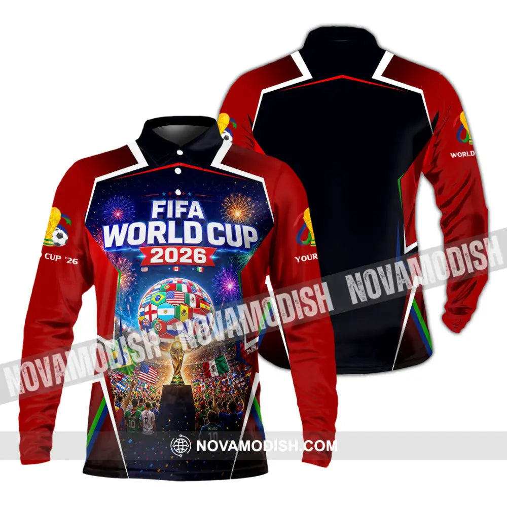 Unisex Shirt - Custom World Cup 2026 Shirt - Long Sleeve Polo / S - T-shirt
