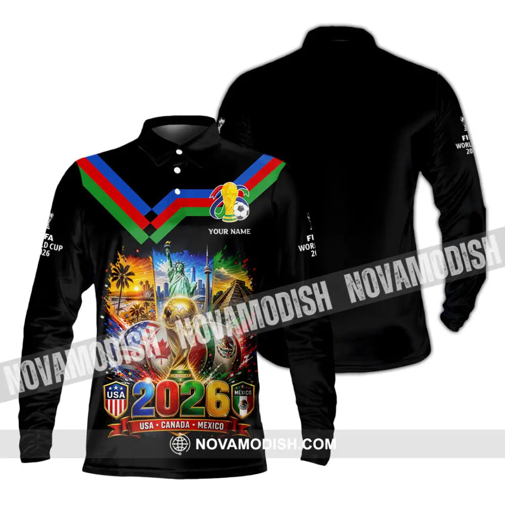 Unisex Shirt - Custom World Cup 2026 Shirt - Long Sleeve Polo / S - T-shirt