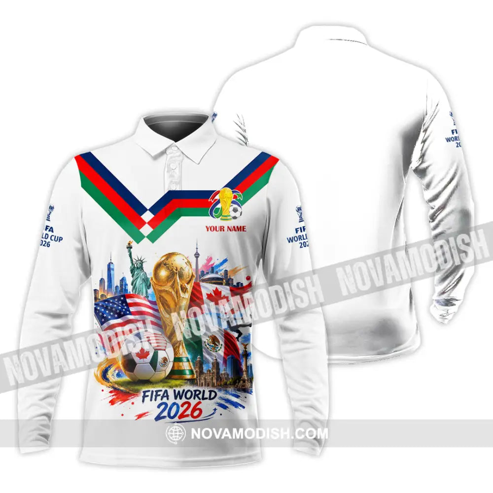 Unisex Shirt - Custom World Cup 2026 Shirt - Long Sleeve Polo / S - T-shirt