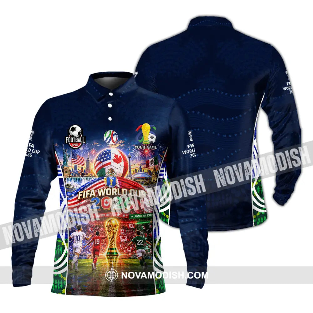 Unisex Shirt - Custom World Cup 2026 Shirt - Long Sleeve Polo / S - T-shirt