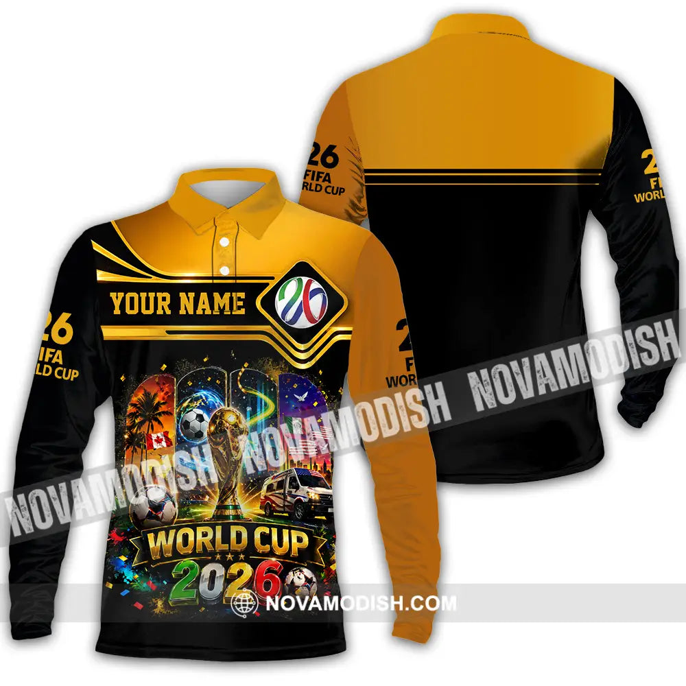 Unisex Shirt - Custom World Cup 2026 Shirt - Long Sleeve Polo / S - T-shirt