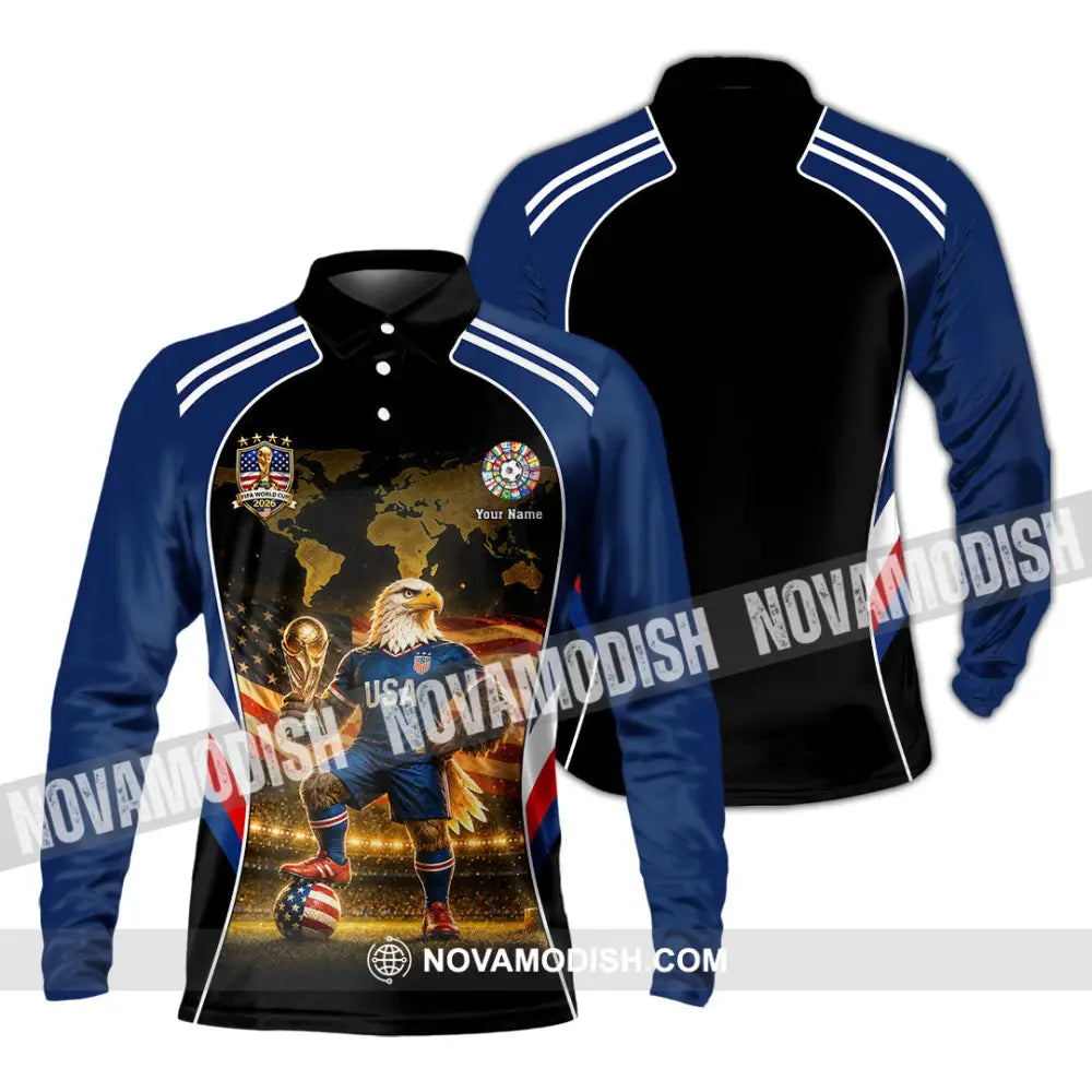 Unisex Shirt - Custom World Cup 2026 Shirt - Long Sleeve Polo / S - T-shirt