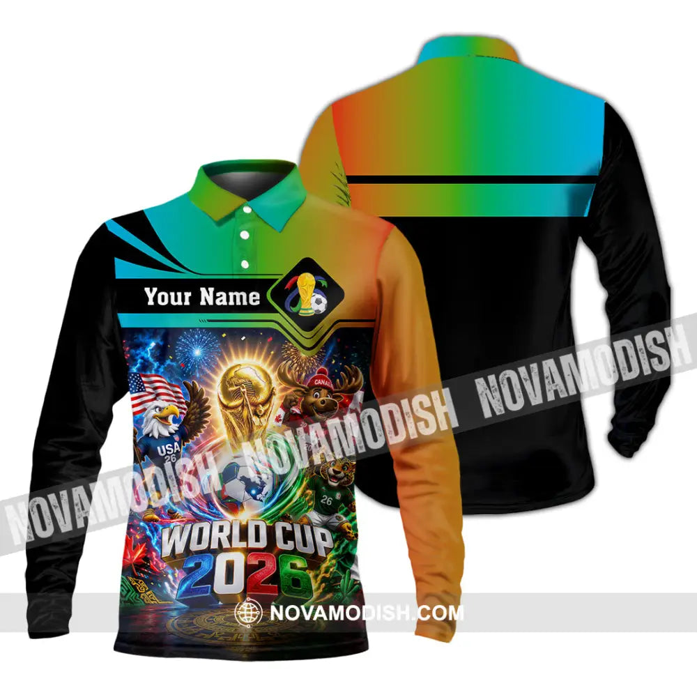 Unisex Shirt - Custom World Cup 2026 Shirt - Long Sleeve Polo / S - T-shirt