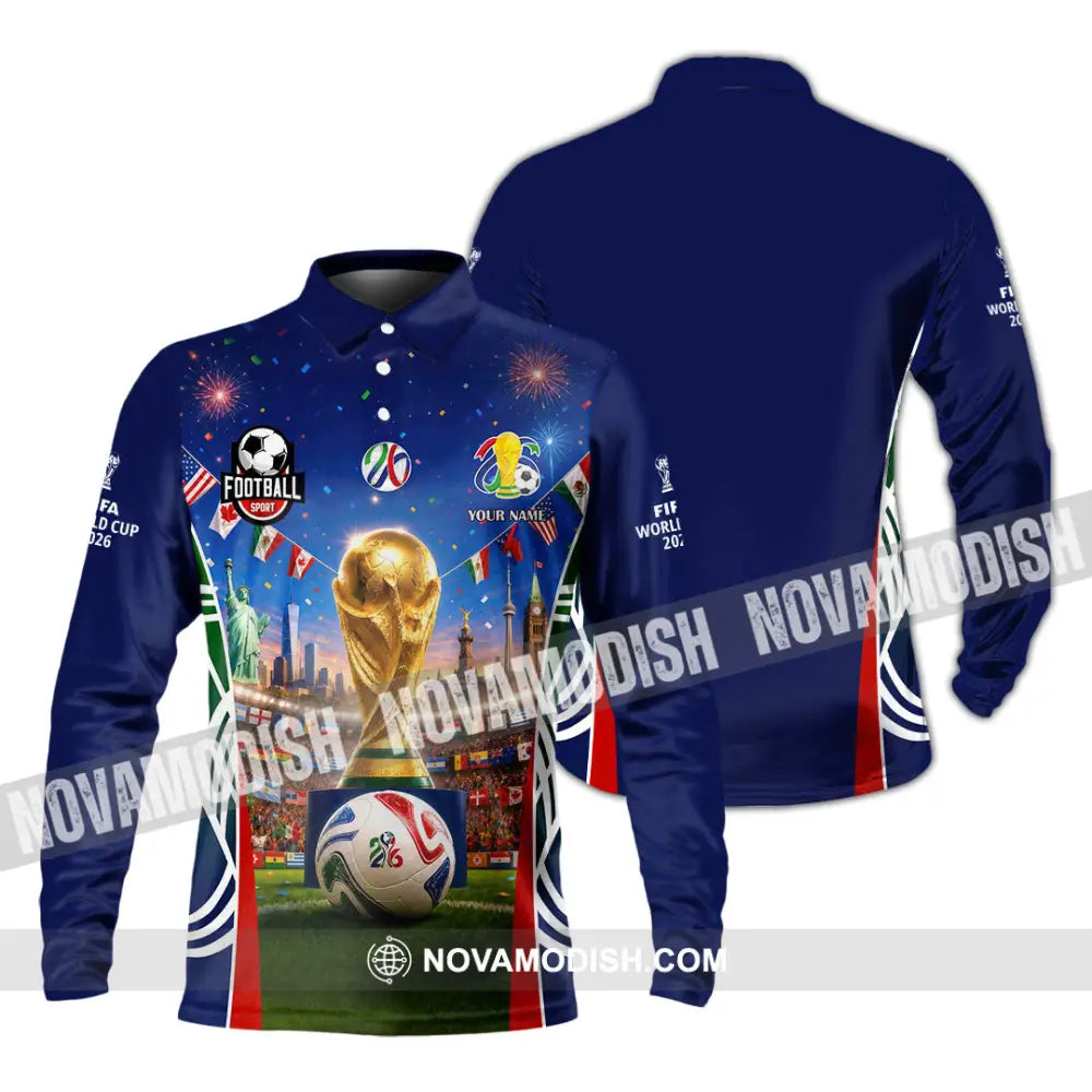Unisex Shirt - Custom World Cup 2026 Shirt - Long Sleeve Polo / S - T-shirt