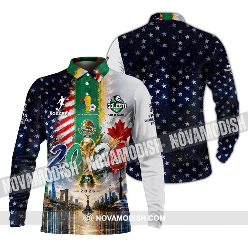 Unisex Shirt - Custom World Cup 2026 Shirt - Long Sleeve Polo / S - T-shirt