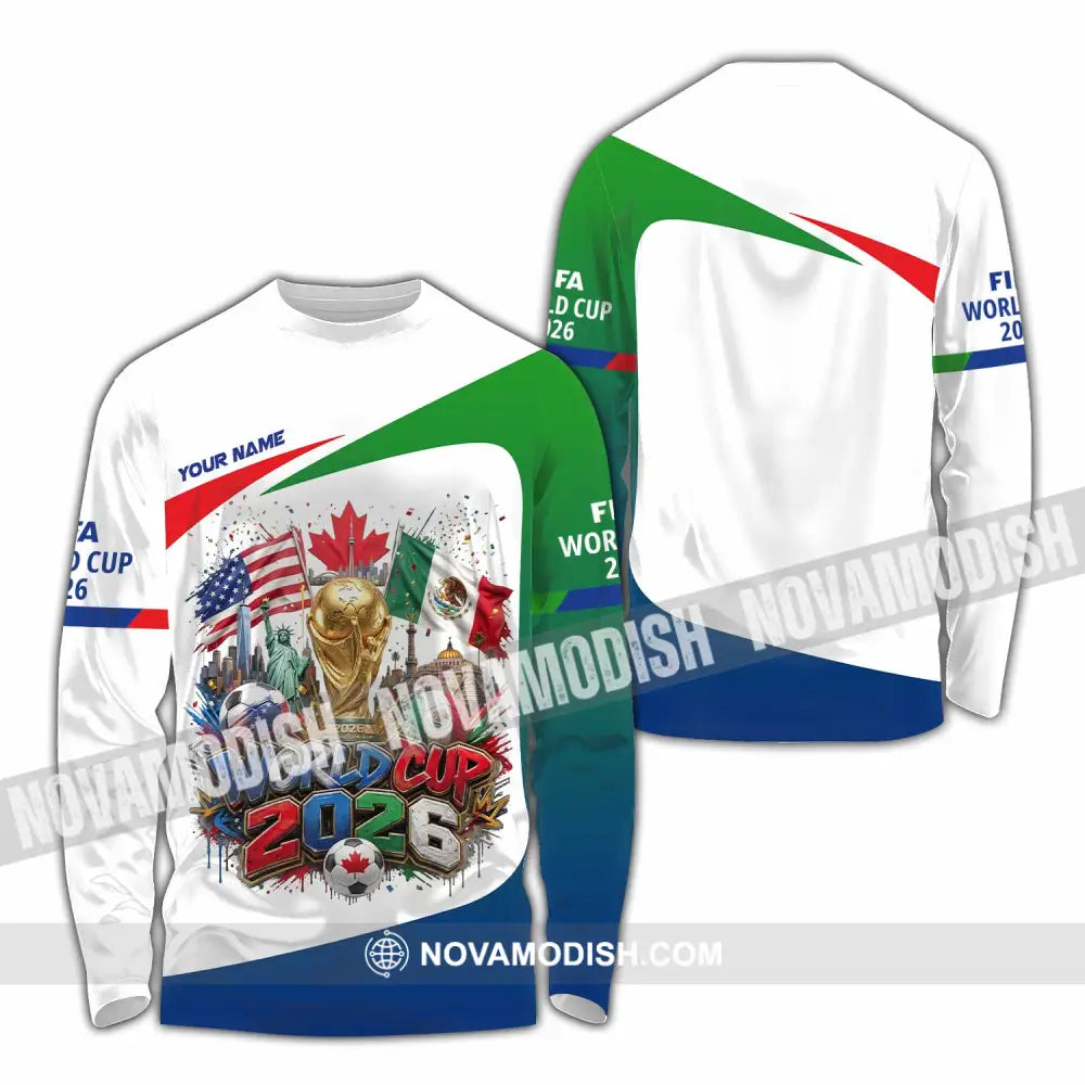 Unisex Shirt - Custom World Cup 2026 Shirt - Long Sleeve Shirt / S - T-shirt