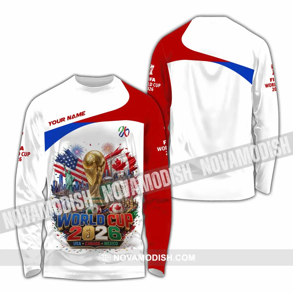 Unisex Shirt - Custom World Cup 2026 Shirt - Long Sleeve Shirt / S - T-shirt