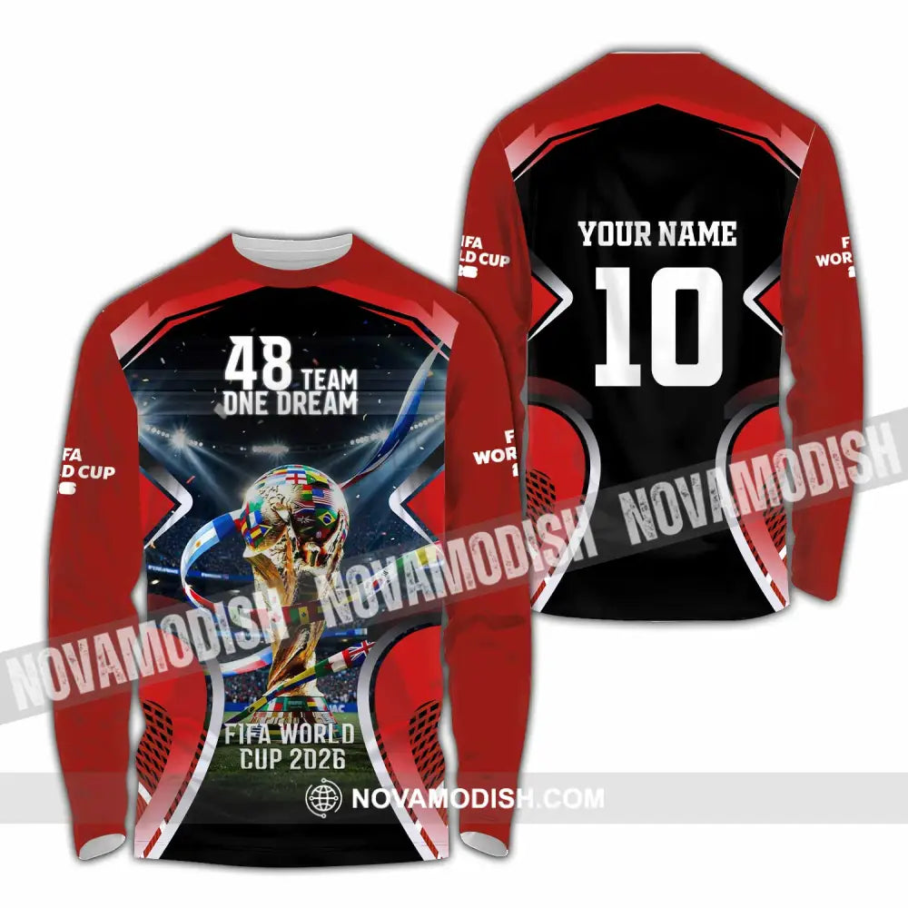 Unisex Shirt - Custom World Cup 2026 Shirt - Long Sleeve Shirt / S - T-shirt