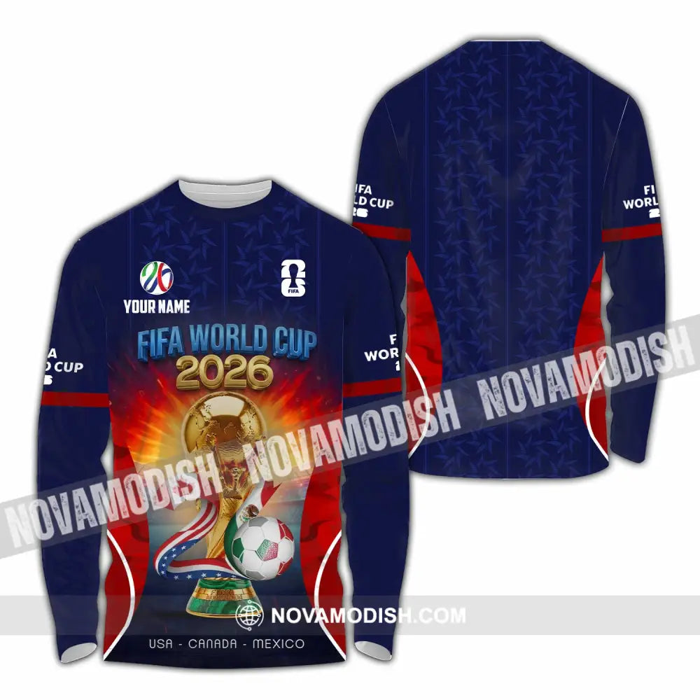 Unisex Shirt - Custom World Cup 2026 Shirt - Long Sleeve Shirt / S - T-shirt