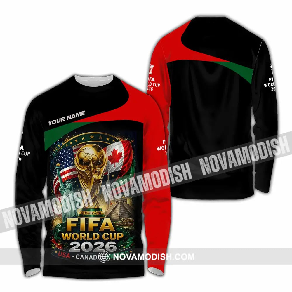 Unisex Shirt - Custom World Cup 2026 Shirt - Long Sleeve Shirt / S - T-shirt