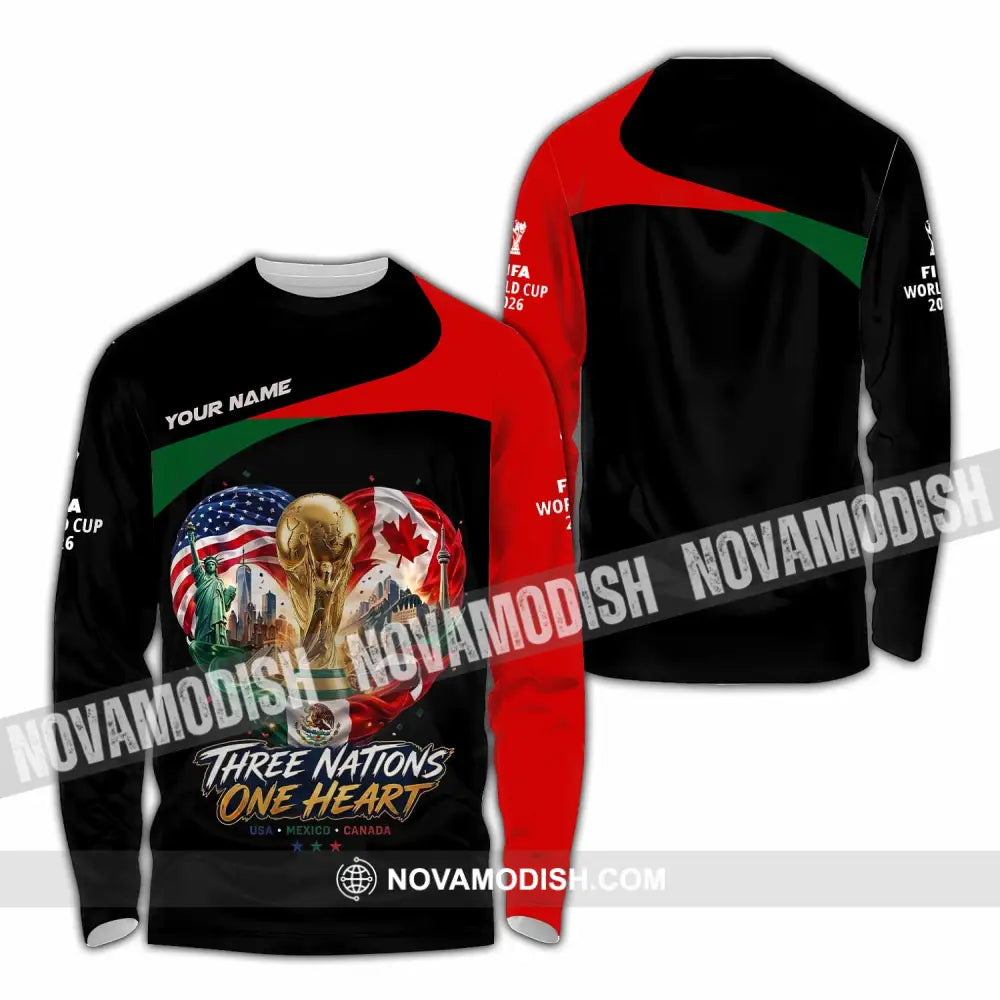 Unisex Shirt - Custom World Cup 2026 Shirt - Long Sleeve Shirt / S - T-shirt