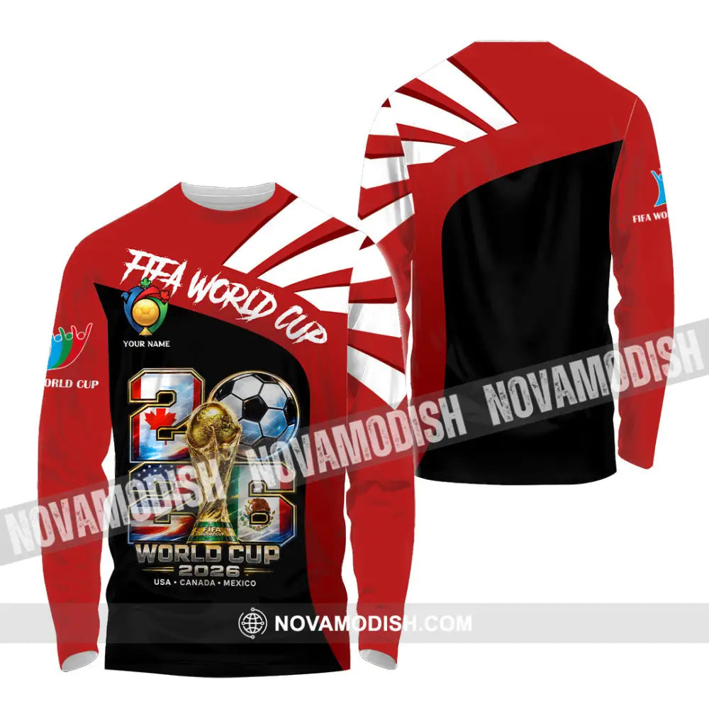 Unisex Shirt - Custom World Cup 2026 Shirt - Long Sleeve Shirt / S - T-shirt
