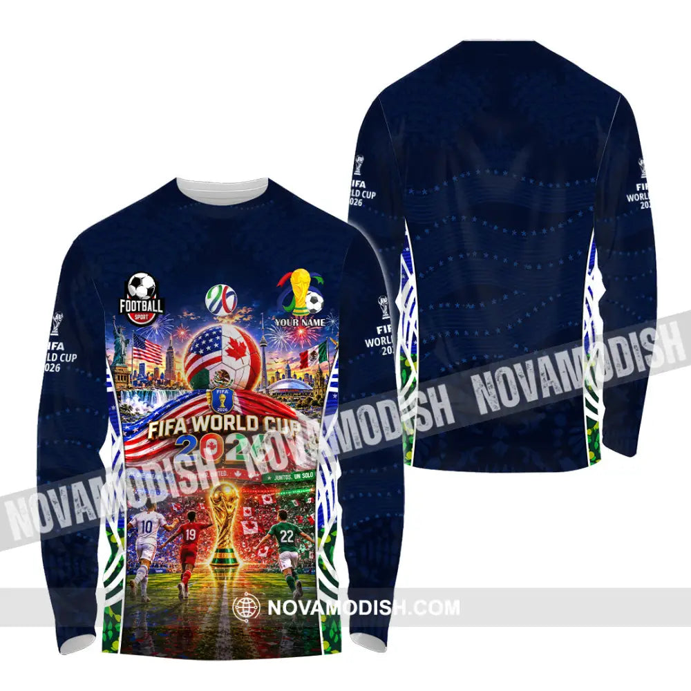 Unisex Shirt - Custom World Cup 2026 Shirt - Long Sleeve Shirt / S - T-shirt