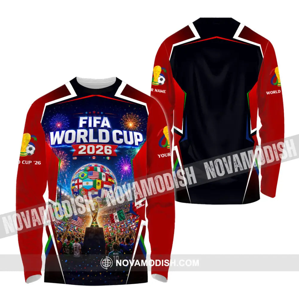 Unisex Shirt - Custom World Cup 2026 Shirt - Long Sleeve Shirt / S - T-shirt